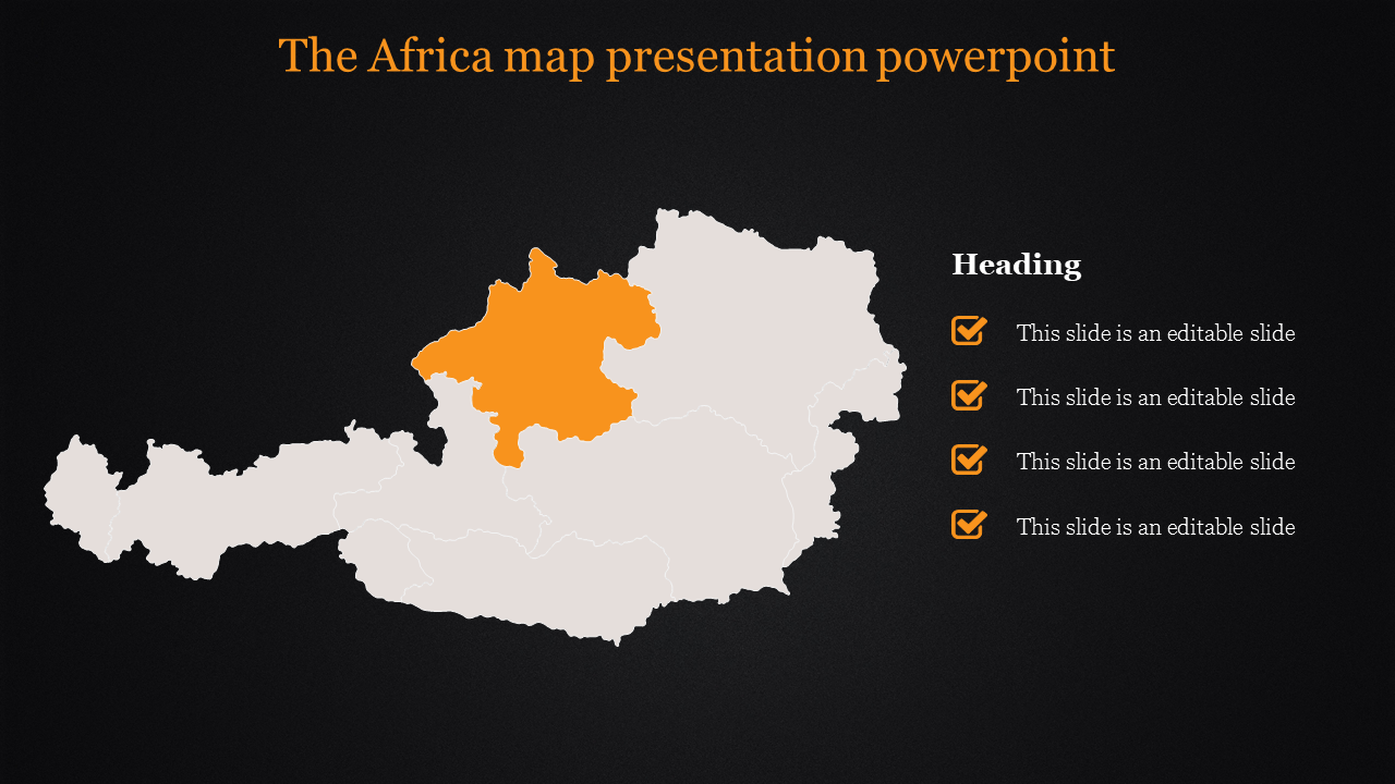 map presentation powerpoint-The Africa map presentation powerpoint